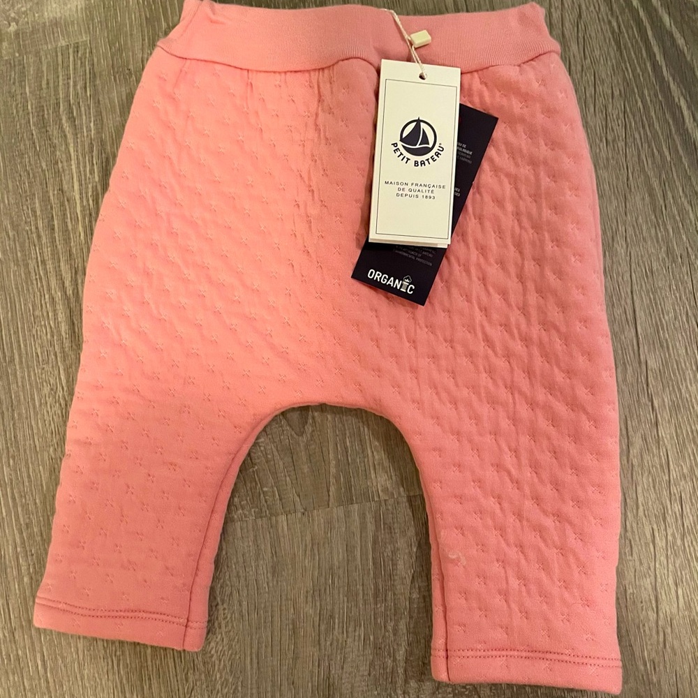 NWT Petit Bateau quilted pants
